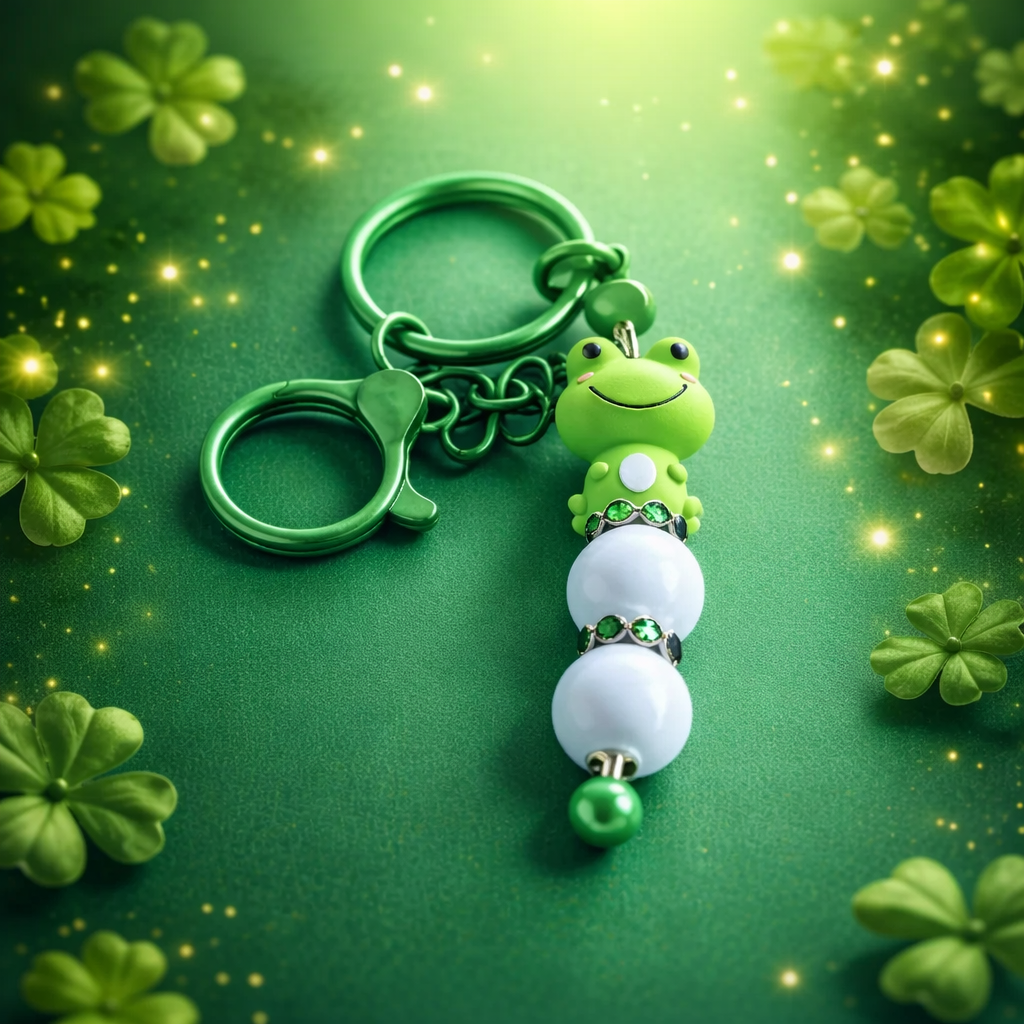 “Lucky Frog” Veskepynt